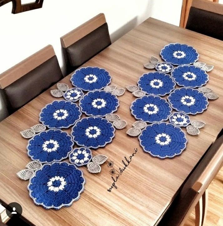 Caminhos de mesa em crochê de luxo realçam a decoração sem reformas - Imagem do artigo original