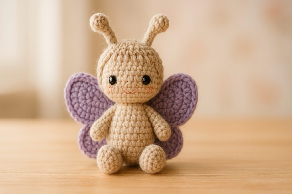 Borboleta de crochê: transforme seu amigurumi em peça leve, firme e encantadora - Imagem do artigo