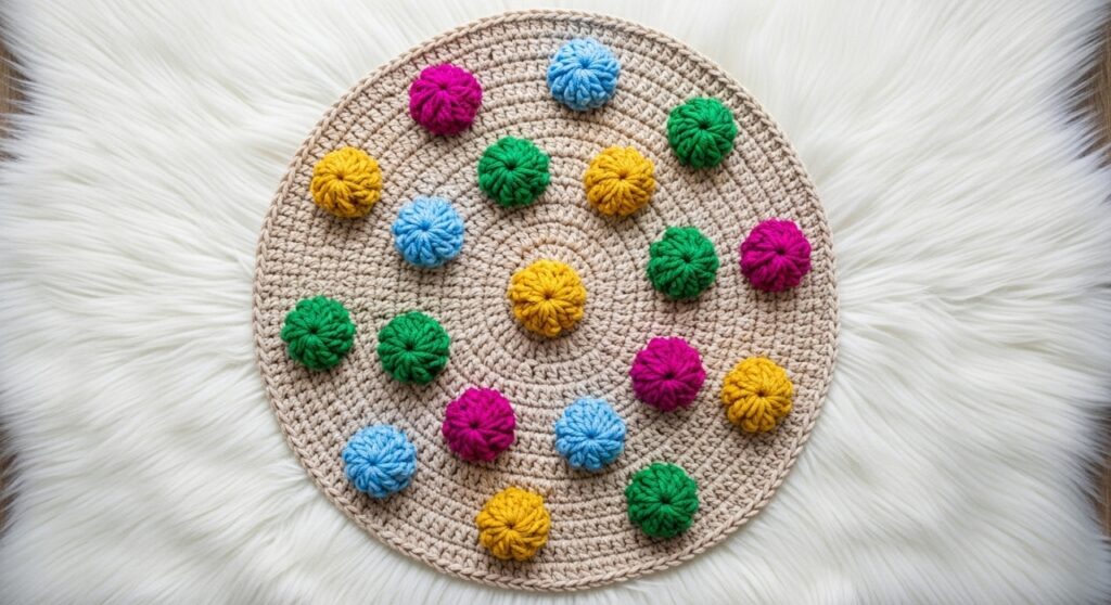 Tapete redondo de crochê: guia rápido para criar uma peça firme e charmosa - Imagem do artigo