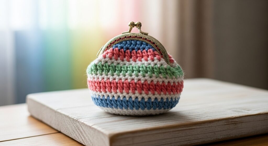 Porta-moeda de crochê prático: peça firme em minutos para o dia a dia - Imagem do artigo