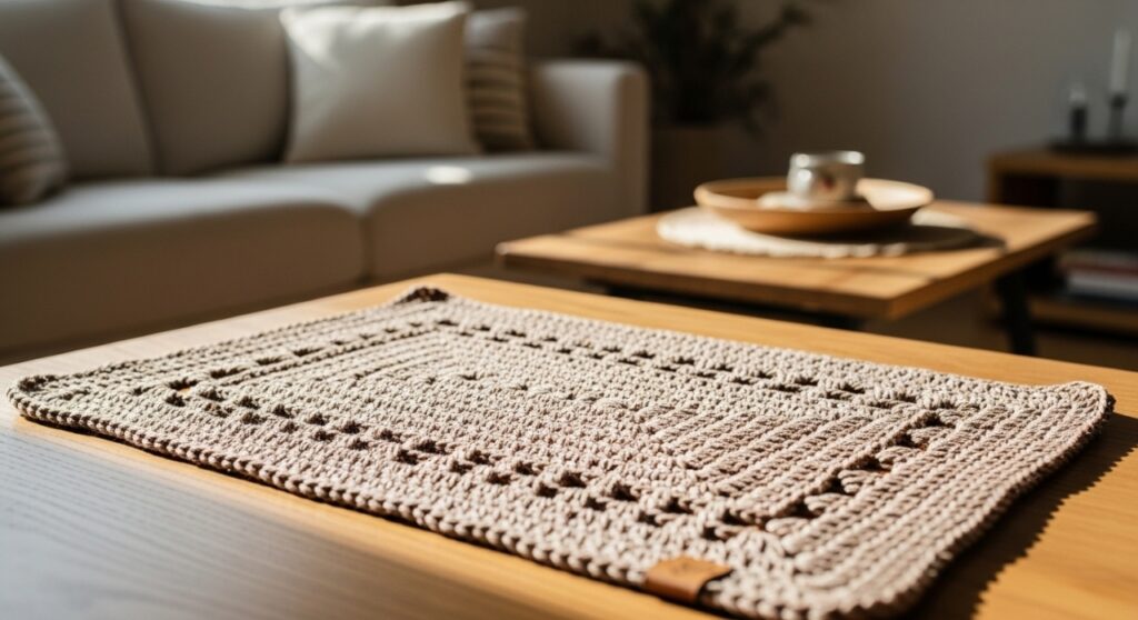 Sousplat de crochê: passo a passo para uma mesa elegante em minutos - Imagem do artigo